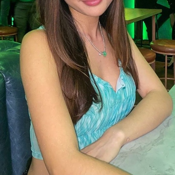 Boohoo Green Mesh Corset Top - Picture 11 of 14